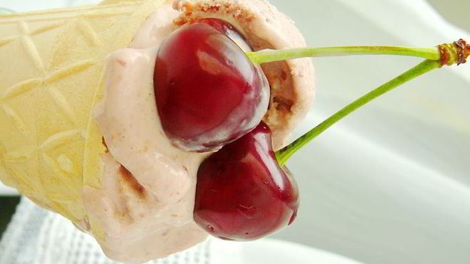 Рецепт Мороженое с черешней