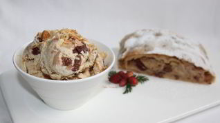 Рецепт Мороженое со вкусом яблочного штруделя