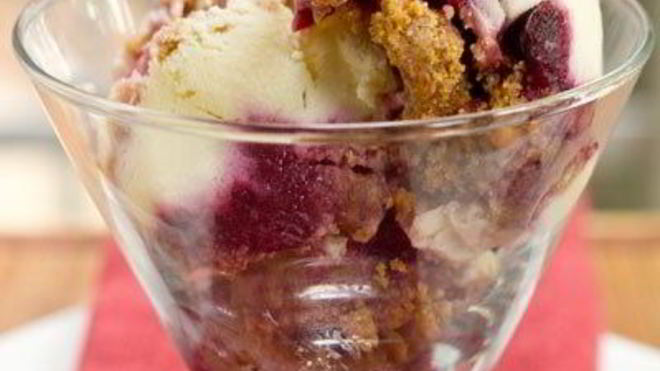 Рецепт Мороженое Вишневый чизкейк