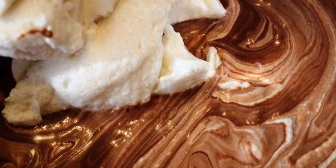 Рецепт мраморное мороженое три вкуса