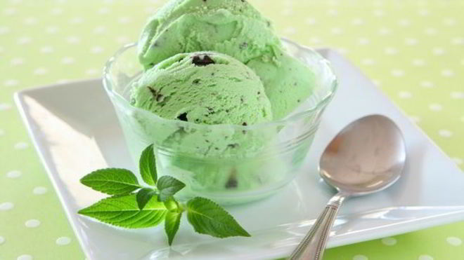 Рецепт Мятный пломбир с шоколадом