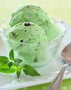 Мятный пломбир с шоколадом