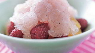 Рецепт Ванильно-грейпфрутовое мороженое гранита со свежими ягодами