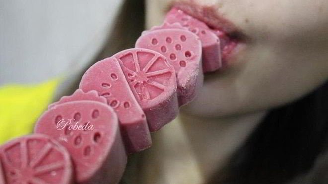 Рецепт Зефирно-ягодное мороженое