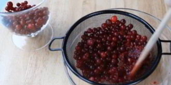 Рецепт клюквенного мусса