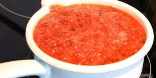 Рецепт клюквенного мусса