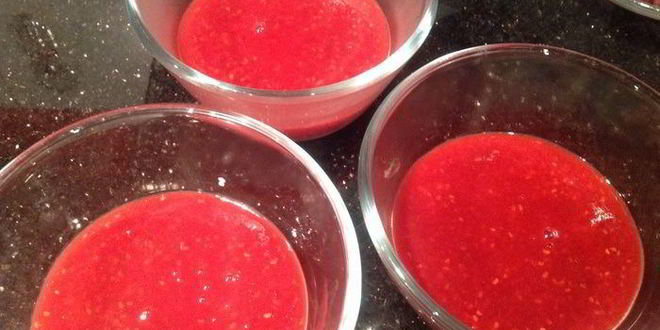 Рецепт мусс из свежей малины