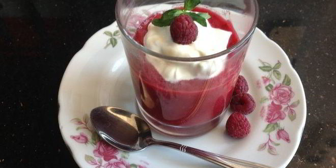 Рецепт мусс из свежей малины