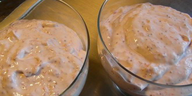 Рецепт нежный мусс-крем с инжиром и грецкими орехами