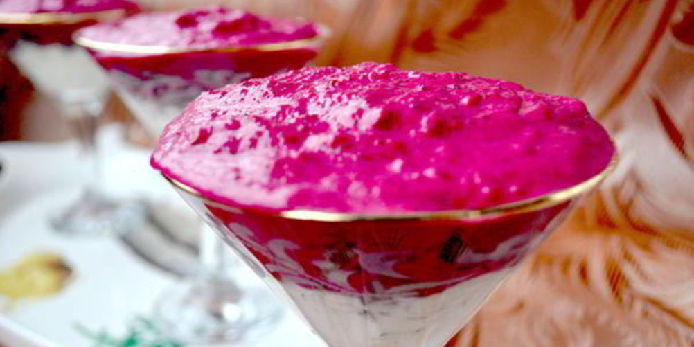 Как приготовить сельдь под муссом из свеклы