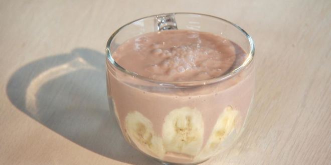 Рецепт шоколадно-банановый мусс лайт