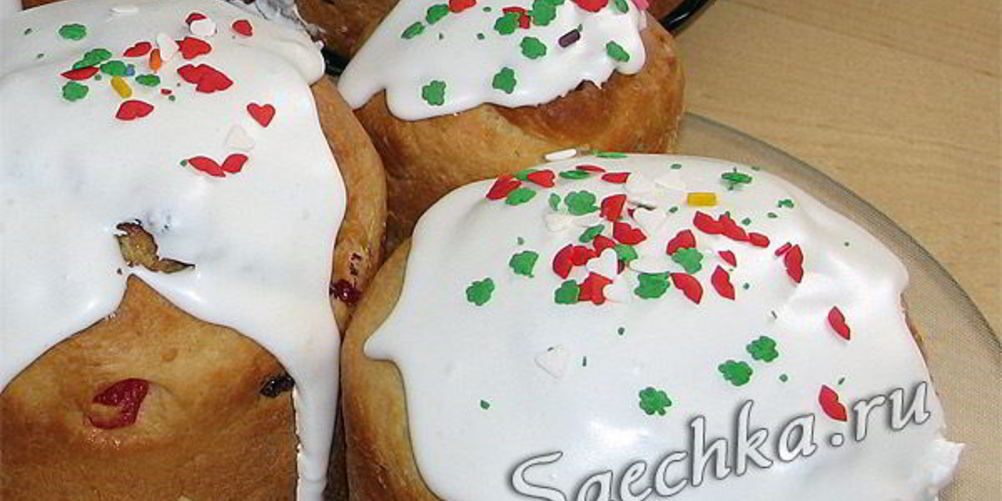 Рецепт глазурь для пасхального кулича с сахаром