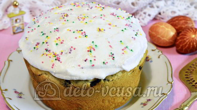 Рецепт Кулич на йогурте