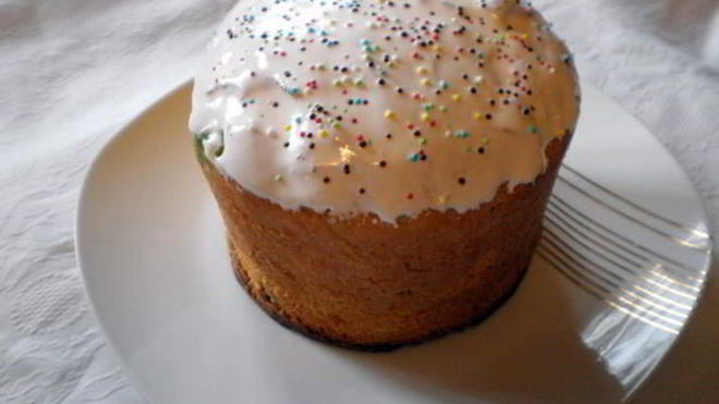 Рецепт Кулич пасхальный с изюмом и орехами