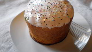 Рецепт Кулич пасхальный с изюмом и орехами