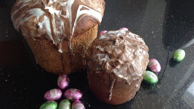 Рецепт Кулич пасхальный шоколадный