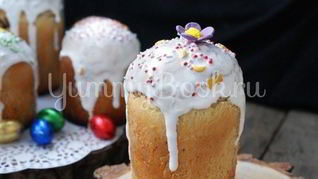 Рецепт Кулич пасхальный заварной
