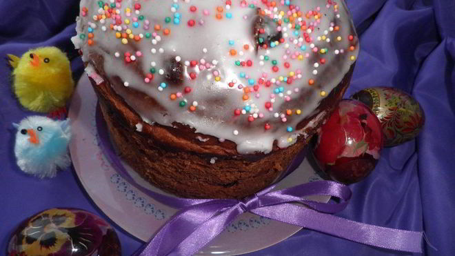 Рецепт Кулич шоколадный