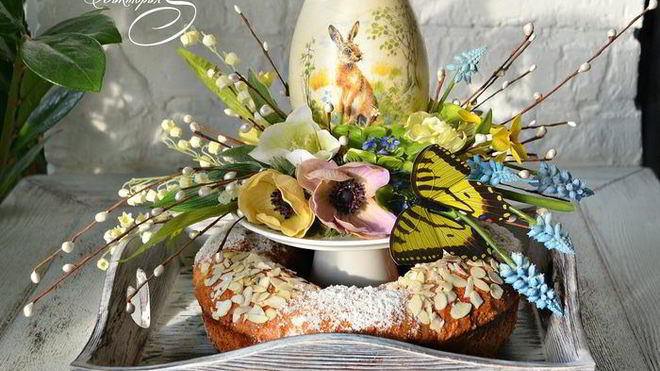 Рецепт Миндальный пасхальный кулич