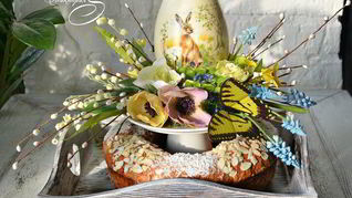 Рецепт Миндальный пасхальный кулич