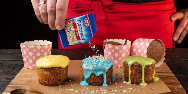 Рецепт мини-куличи с апельсиновыми цукатами