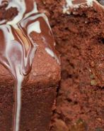 Мраморный кулич с кофейной глазурью