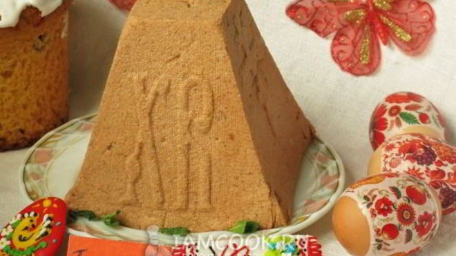 Рецепт Пасха из ряженки