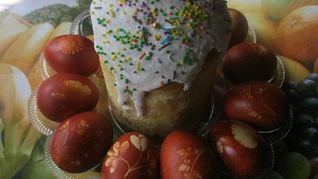 Рецепт Пасхальный кулич и крашенки