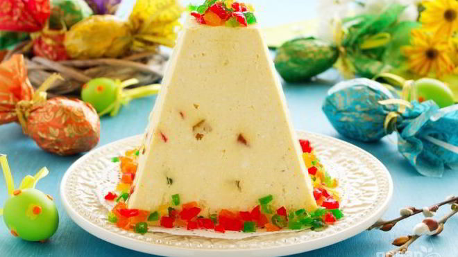 Рецепт Пасхальный кулич из творога