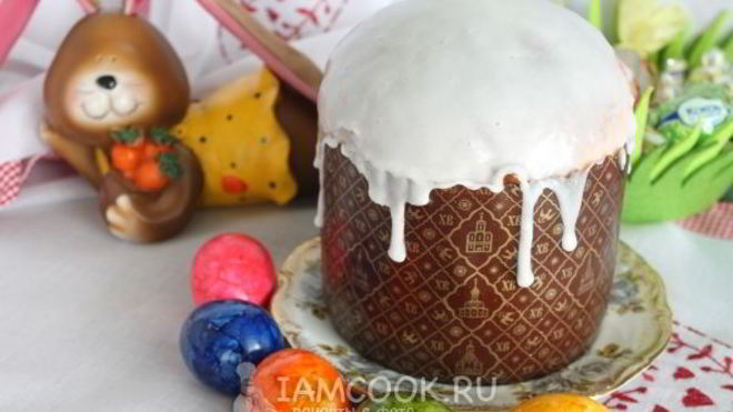 Рецепт Пасхальный кулич на сгущенном молоке