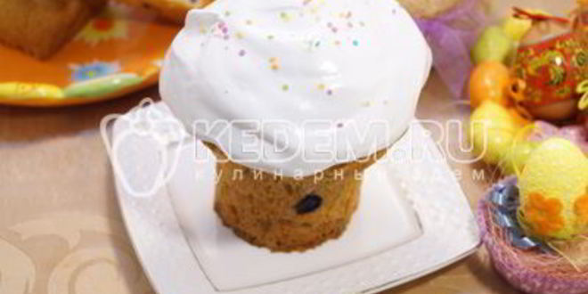 Рецепт пасхальный кулич с изюмом