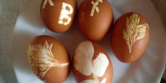 Рецепт пасхальные яички