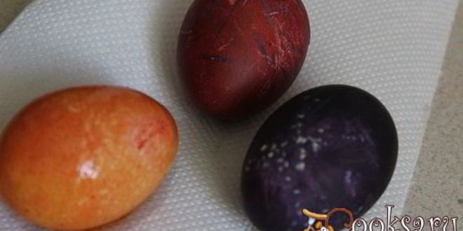 Рецепт пасхальные яйца