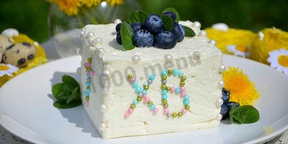 Рецепт творожная пасха с изюмом