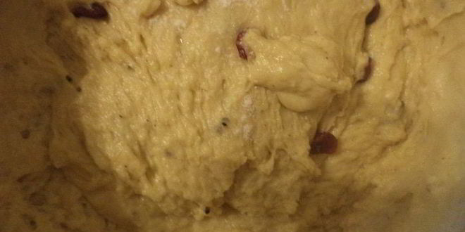 Рецепт заварной кулич с вяленой вишней