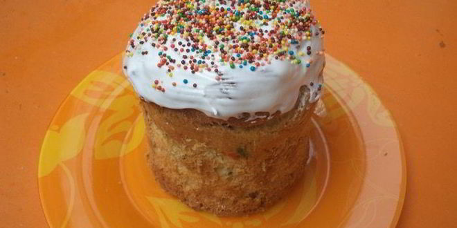 Рецепт заварной кулич с вяленой вишней