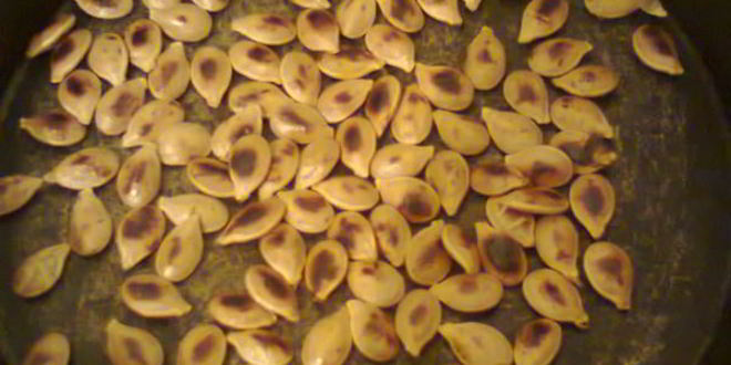 Рецепт поджаренные тыквенные семечки