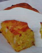 Пудинг из тыквы с яблоками