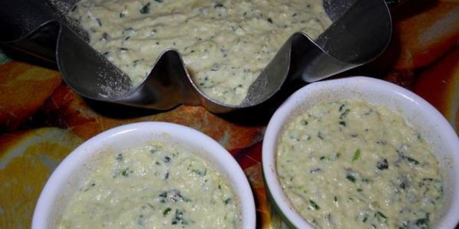 Рецепт рыбный пудинг со шпинатом под соусом