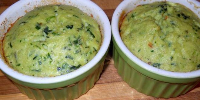 Рецепт рыбный пудинг со шпинатом под соусом