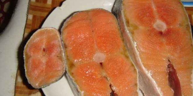 Рецепт семга жареная и десерт