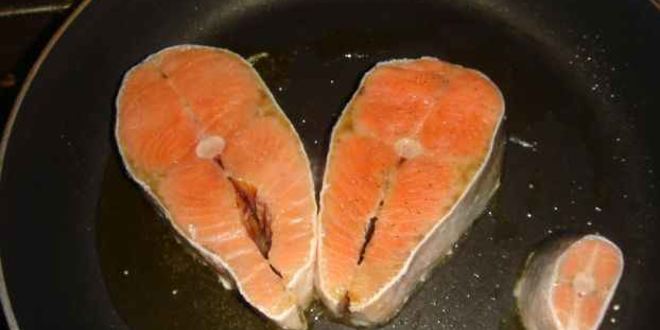 Рецепт семга жареная и десерт