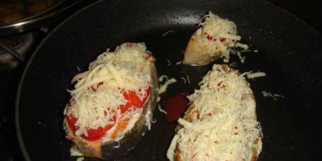 Рецепт семга жареная и десерт