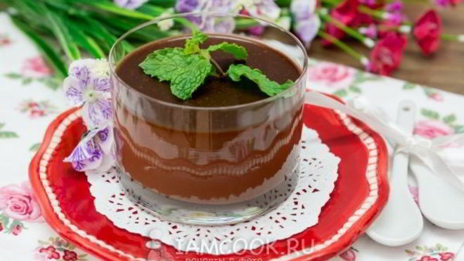 Рецепт Шоколадная панна-котта