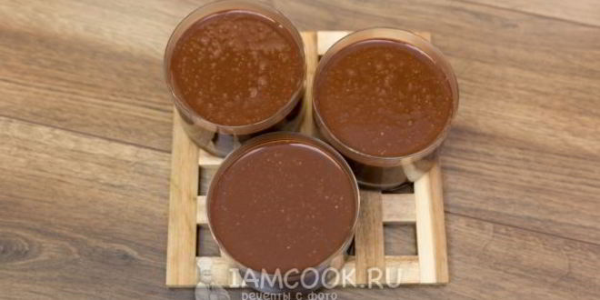 Рецепт шоколадная панна-котта