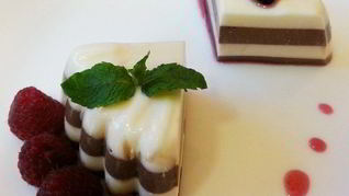 Рецепт Шоколадно-ванильная панна-котта