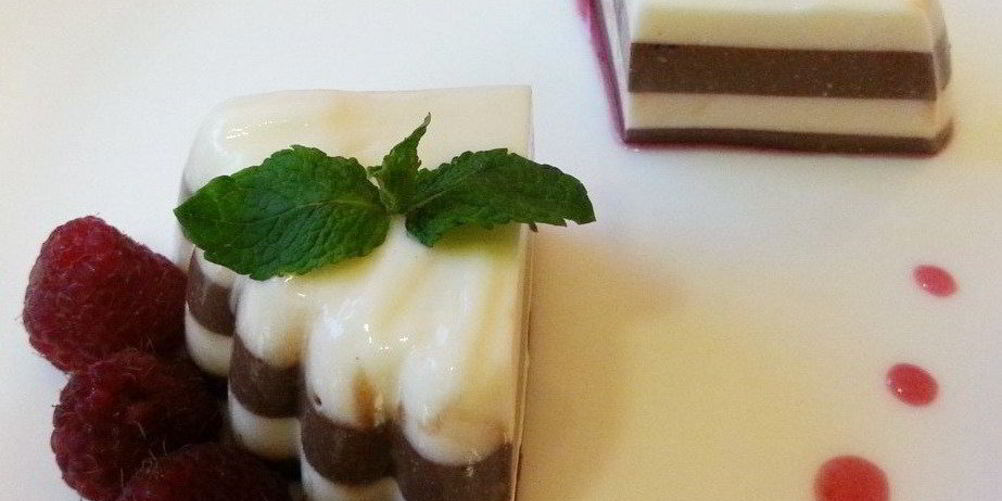 Как приготовить шоколадно-ванильная панна-котта