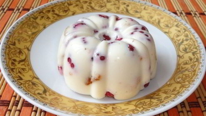 Рецепт Сметанный десерт с яблоками