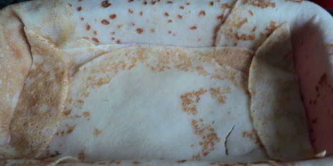 Рецепт блинный террин с ягодно-сливочным суфле