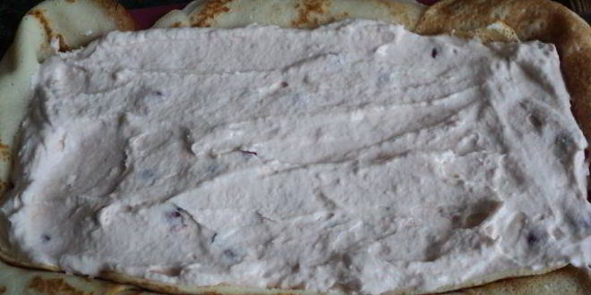 Рецепт блинный террин с ягодно-сливочным суфле